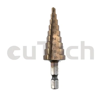 Rapid-chanje Egzagonal Shank Step Drill Bit